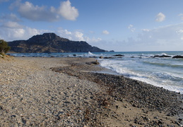 stony beach in Plakias